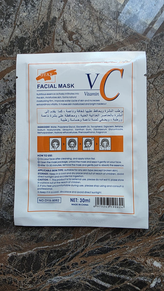 Mască revitalizantă cu vitamina C